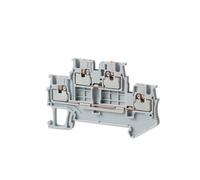 Lot de 10 borniers de raccordement for rail DIN PTTB-1.5, connecteurs électriques à ressort double couche de 1,5 mm, fil conducteur