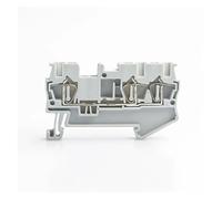 Lot de 10 borniers rail ST2.5-TWIN, connecteur câblage électrique, type traction retour, bornier à 3 conducteurs, fil conducteur(Gray2)