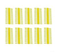 Lot de 10 bouchons à granulés pour pêche à la carpe, comprend un bouchon d'air fileté pour bouillettes, granulés et appâts à viande, matériau plastique (7 mm jaune)