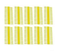 Lot de 10 bouchons à granulés pour pêche à la carpe, comprend un bouchon d'air fileté pour bouillettes, granulés et appâts à viande, matériau plastique (9 mm jaune)