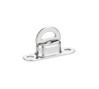 Lot de 10 bouchons à visser Nirosta pour œillets ovales 22,5 x 13,5 mm en acier inoxydable