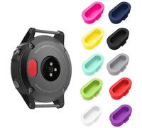 Lot de 10 bouchons anti-poussière en silicone compatibles avec Garmin Fenix 7/7S/7X/5/5S/5X/6/6S/6 Pro/6S Pro/6X Pro/Forerunner 935/Vivoactive 3/4/Venu, bouchons anti-poussière en silicone