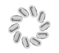 Lot de 10 bouchons anti-poussière en silicone compatibles avec Garmin Vivoactive 3/Instinct 2 solar/EPIX 2/D2 AIR X10/Fenix 7 7S 7X 6 6S 6X/Forerunner 55 935 945 Accessoires anti-poussière Gris