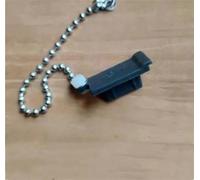 Lot de 10 bouchons anti-poussière USB 2.0 USB-A avec chaîne en acier inoxydable étanche pour ordinateur industriel