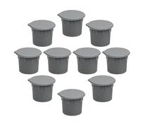 Lot de 10 bouchons de clôture de sécurité pour piscine - Chevilles de sol pour terrasse - Pour clôtures de piscine - Pour usage résidentiel et commercial, dans l'arrière-cour, le jardin et l'extérieur