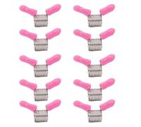 Lot de 10 bouchons de perles en acier inoxydable et caoutchouc pour fabrication de bijoux, pour bracelets, colliers, boucles d'oreilles