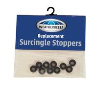 Lot de 10 bouchons de sursangle pour cheval en caoutchouc Weatherbeeta Noir TU