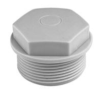 Lot de 10 bouchons d'étanchéité Kalitec M16 en plastique gris clair - M16 - Capuchon d'étranglement M16 - Épaisseur de paroi : M16 - Protection en polyéthylène souple - Utilisation mécanique