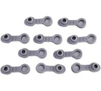 Lot de 10 bouchons d'étanchéité universels en silicone avec œillets pour paille - Pour bouteille thermos - Joint rond - Pour bouteille de vin et verseurs - Ustensiles de cuisine (50,8 ml)