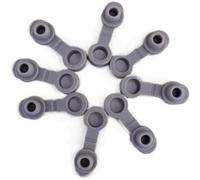 Lot de 10 bouchons d'étanchéité universels en silicone pour bouteille thermos avec œillets et bouchons de paille de rechange pour gobelet de 50,8 à 887 ml