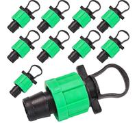 Lot de 10 bouchons d'extrémité 16 mm pour tuyau d'arrosage