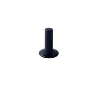 Lot de 10 bouchons d'extrémité POM blancs/bleus/noirs de 6,35 mm de diamètre extérieur, raccords rapides for filtre à eau d'aquarium, système d'osmose inverse(Noir)