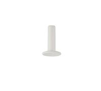 Lot de 10 bouchons d'extrémité POM blancs/bleus/noirs de 6,35 mm de diamètre extérieur, raccords rapides for filtre à eau d'aquarium, système d'osmose inverse(WHITE)