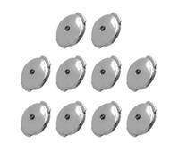 Lot de 10 bouchons d'oreille tendance en forme de disque - Élégant et pratique - Clip de verrouillage réglable - Pour femme
