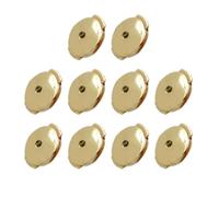 Lot de 10 bouchons d'oreille tendance en forme de disque - Élégant et pratique - Clip de verrouillage réglable - Pour femme