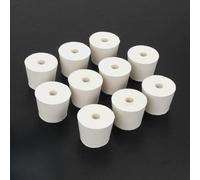 Lot de 10 bouchons en caoutchouc percé #6