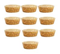 Lot de 10 bouchons en liège coniques en bois réutilisables pour bar à bouteille, loisirs créatifs, accessoires de cuisine (48 x 44 x 20 mm)