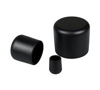 Lot de 10 Bouchons en Plastique pour Tubes Ronds, 3mm-30mm, Patin Chaise, Patins pour Meubles, Protection Pied de Chaise, Tampon Chaise, Pied de Meuble, Embout escabeau, antidérapant (18mm, Noir)