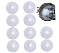 Lot de 10 bouchons ronds anti-fuite pour bouteille d'eau (28 x 9 mm) - Œillets de protection pour bouteille sport, gourde et gym