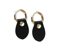 Lot de 10 boucles à chaîne, bandoulières en cuir synthétique et métal pour sacs à bandoulière et portefeuilles faits main,2,5x6cm
