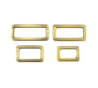 Lot de 10 boucles coulissantes multi-usages de 20 à 50 mm, attaches métalliques réglables pour sangles, ceintures et kits de bricolage,32 mm