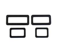 Lot de 10 boucles coulissantes multi-usages de 20 à 50 mm, attaches métalliques réglables pour sangles, ceintures et kits de bricolage,50 mm