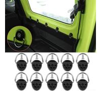 Lot de 10 boucles d'arrimage en métal compatibles avec Suzuki 2019 2020, idéal pour une utilisation dans le coffre et la zone de chargement