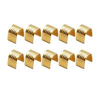 Lot de 10 boucles de courroie d'imprimante 3D en cuivre - Connecteurs de fixation ouverts en caoutchouc - Accessoire pour imprimante 3D Ender3 Series - 6 mm de largeur - Bornes de courroie ouvertes -