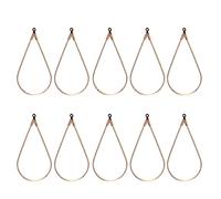 Lot de 10 boucles d'oreilles créoles en forme de goutte d'eau - Accessoires de bijoux