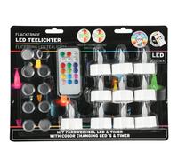 Bougies chauffe-plat LED 2/4/10 avec fonction minuterie blanc chaud avec...