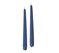 Lot de 10 bougies coniques diamètre 2,2 cm hauteur 25 cm - Couleur bleu Dusk - Fabriqué en Italie - Bougies Horeca - Cereria Di Giorgio