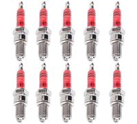 Lot de 10 bougies d'allumage D8TC D8EA DR8EA 125cc, 150cc, 200cc, 250cc, CG125 CF250 CH250, ATV, GY6, Quad, Scooter, Pit Dirt Bike, F650, 94703-00333 Bougie d'allumage