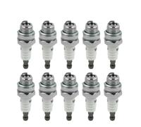 Lot de 10 bougies d'allumage de rechange compatibles avec BM6A, 5921, CJ8, 843, AM54450, 010769, WS8E, 7543, L7T, BPMR7A, RCJ6Y, RCJ7Y, WSR5F, BM6Y pour tronçonneuse et débroussailleuse
