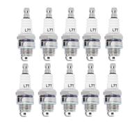 Lot de 10 Bougies d'allumage L7T for EC Wack Kaw 33cc, 43cc, 47cc, 49cc, 2 Temps, Pocket Bike, ATV, débroussailleuse, souffleur, tronçonneuse