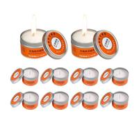 Lot de 10 bougies de survie d'urgence - 80 g - Lumières en cire durables et résistantes à l'eau - Sans fumée - Sans odeur et sans tempête - Éclairage durable - Équipement d'urgence pour adultes