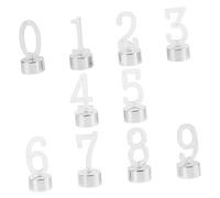 Lot de 10 Bougies Lumineuses à Led en Forme de Chiffres pour Anniversaire Lampe Décorative sans Fumée Non Destinée Aux Garçons Et Aux Filles