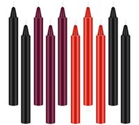 Lot de 10 bougies romantiques à basse température en cire à faible chaleur pour la Saint-Valentin pour les couples amoureux (rouge, noir, violet)
