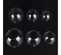 Lot de 10 boules à remplir en acrylique transparent pour loisirs créatifs uniques et idées de décoration de vacances (12 cm)