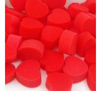 Lot de 10 boules de magie en forme de cœurs en éponge rouge accessoires de magie en gros plan illusions gadgets magiques romantiques accessoires magiques tour facile