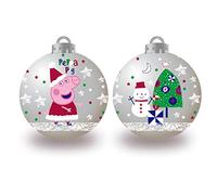 Lot de 10 boules de Noël argentées 6cm - PEP