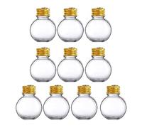Lot de 10 boules de Noël transparentes de 50 ml à suspendre pour décoration d'arbre de cour