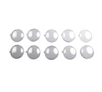 Lot de 10 boules décoratives plates en plastique transparent pour décoration de sapin de Noël, contenants creux, réutilisables, pour bonbons, confettis, chocolats, décoration à suspendre à faire