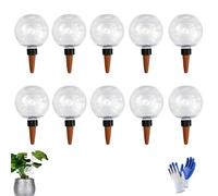 Lot de 10 boules d'irrigation, 500 ml, pour arrosage automatique des plantes, 2/4/6/8/10 bulbes d'irrigation transparents pour l'arrosage de la chambre, du balcon et des plantes de jardin