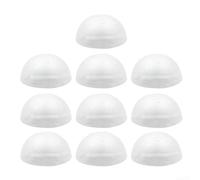 Lot de 10 boules en mousse blanches pour modélisme, projets de bricolage, décorations de mariage, tailles assorties, 2 à 7 cm (4 cm)
