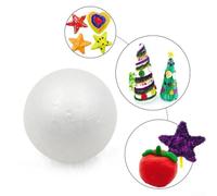 Lot de 10 boules en mousse blanches pour travaux manuels, modélisme et activités d'apprentissage amusantes (7 cm)