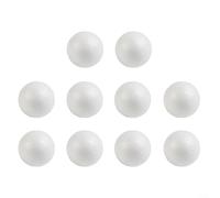 Lot de 10 boules en mousse de polystyrène, 50 mm à 100 mm, pour décoration de bricolage, centres de table de mariage et projets de modélisation (9 cm)