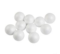 Lot de 10 boules en mousse pour travaux manuels et projets de bricolage, idéales pour la décoration et les ornements, boules en mousse blanche pour l'éducation des enfants et les fêtes (7 cm)
