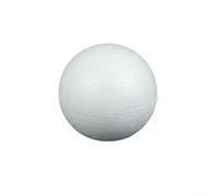 Lot de 10 boules en mousse solides blanches pour travaux manuels, modélisme, projets éducatifs, décorations de fête et arrangements floraux (8 cm)