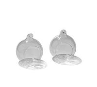 Lot de 10 Boules en Verre à Suspendre - Ø 12 cm - Bougeoirs, terrariums, déco Mariage, Noël, DIY