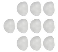 Lot de 10 boules hémisphères en mousse blanche pour loisirs créatifs, décorations de bricolage et plaisir éducatif (5 cm)